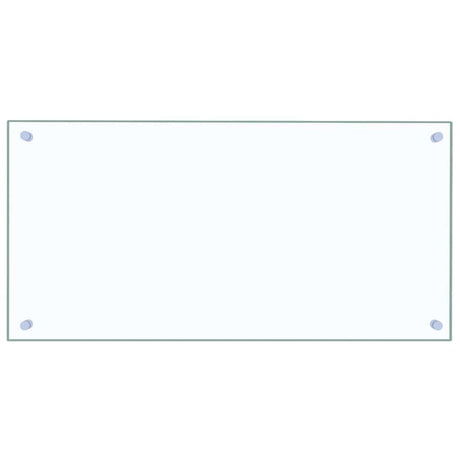 VIDAXL FRAGE SREBEN KITCHE 80x40 cm teral glas transparent