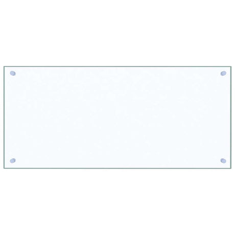 VIDAXL FRAGE SREBEN KITCHE 90x40 cm gehärtetes Glas transparent