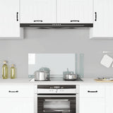 VIDAXL FRAGE SREBEN KITCHE 90x40 cm gehärtetes Glas transparent