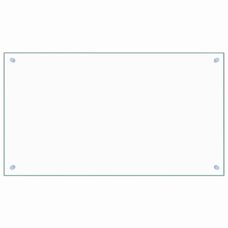 VIDAXL FRAGE SEMBLE KITCHE 90x50 cm gehärtetes Glas transparent