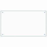 VIDAXL FRAGE SEMBLE KITCHE 90x50 cm gehärtetes Glas transparent