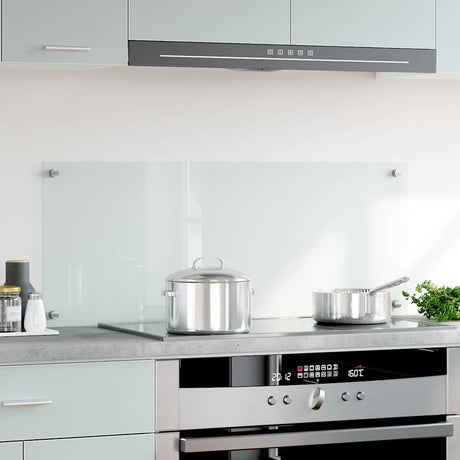 VIDAXL FRAGE SREBEN KITCHE 100x40 cm teral glas transparent