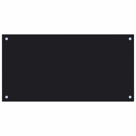 VIDAXL FRIADSEMINGEN KITCHE 80x40 cm termin Glas schwarz