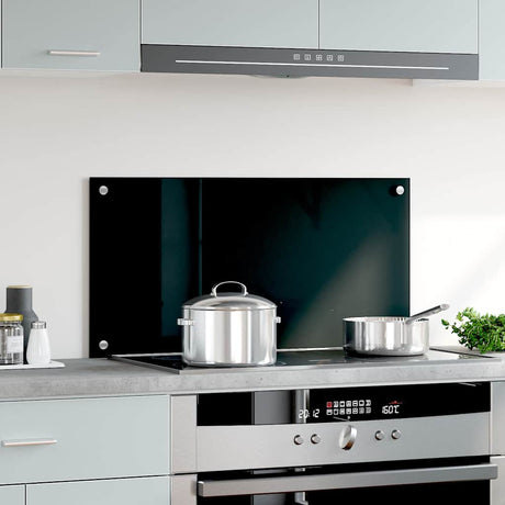 VIDAXL FRIADSEMINGEN KITCHE 80x40 cm termin Glas schwarz