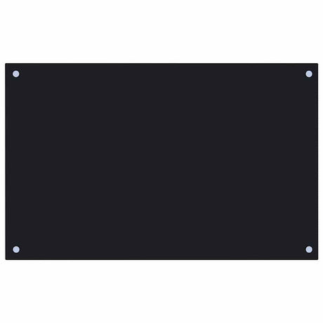VIDAXL FRAGE SERBORK KITCHE 80x50 cm gehärtetes Glas schwarz