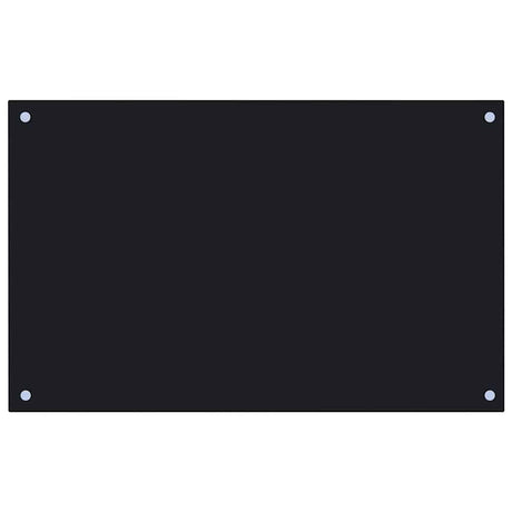 VIDAXL FRAGE SERBORK KITCHE 80x50 cm gehärtetes Glas schwarz