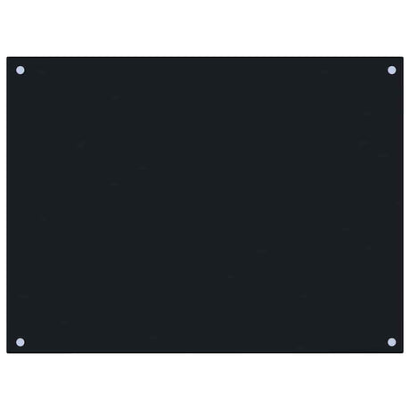 VIDAXL FRAGE SREBEN KITCHE 80x60 cm Terminglas schwarz