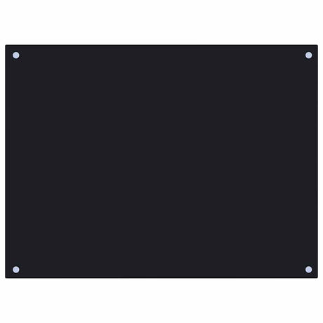 VIDAXL FRAGE SREBEN KITCHE 80x60 cm Terminglas schwarz