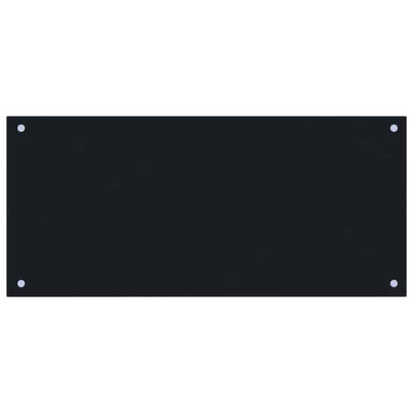 VIDAXL FRAGE SEMBLE KITCHE 90x40 cm gehärtetes Glas schwarz