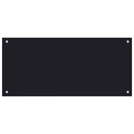 VIDAXL FRAGE SEMBLE KITCHE 90x40 cm gehärtetes Glas schwarz