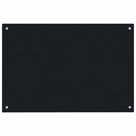 Vidaxl -Scheinküche 90x50 cm gehärtetes Glas schwarz