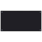VIDAXL FRAGE SERBORK KITCHE 100x50 cm Temperiertes Glas schwarz