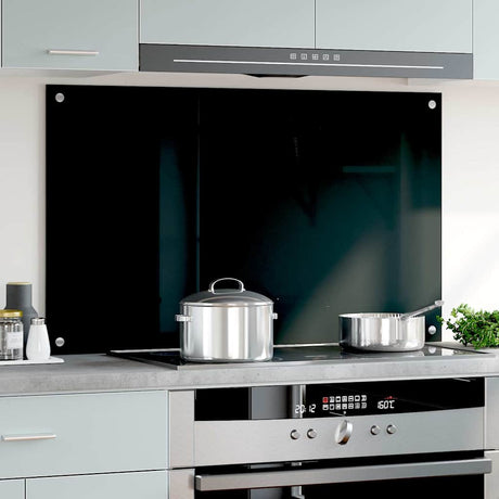 VIDAXL FRAGE SEMBORE KITCHE 100x60 cm termin glaglas schwarz