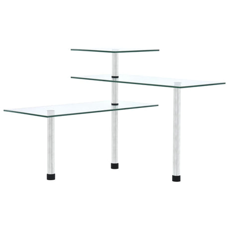 Vidaxl Eckschrank Küche 3-layer gehärtetes Glas