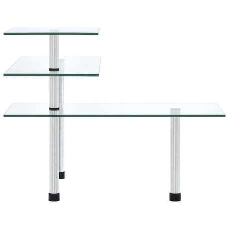 Vidaxl Eckschrank Küche 3-layer gehärtetes Glas