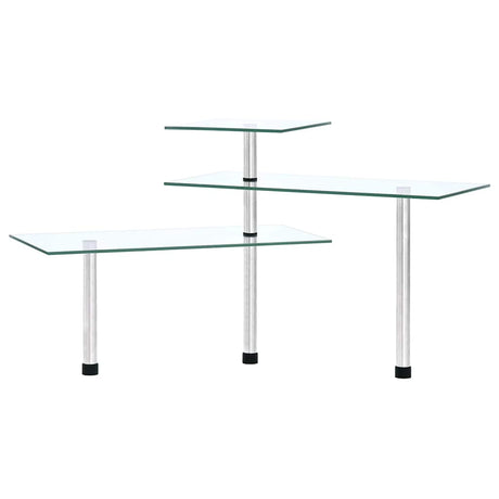 Vidaxl Eckschrank Küche 3-layer gehärtetes Glas