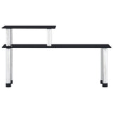 Vidaxl Keukenschap 45x16x26 cm schwarzes Glas schwarz