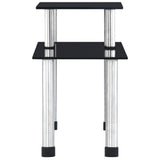 Vidaxl Keukenschap 45x16x26 cm schwarzes Glas schwarz