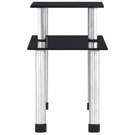 Vidaxl Keukenschap 45x16x26 cm schwarzes Glas schwarz