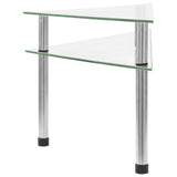 Vidaxl Keukenschap 49,5x35x19 cm gehärtetes Glas transparent