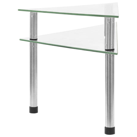 Vidaxl Keukenschap 49,5x35x19 cm gehärtetes Glas transparent