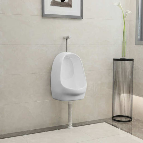 Vidaxl Wallurinoir mit Spulenventilkeramik weiß