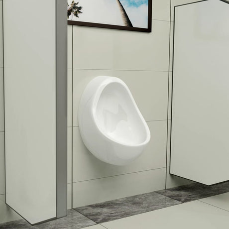 Vidaxl Wallurinoir mit Spulenventilkeramik weiß
