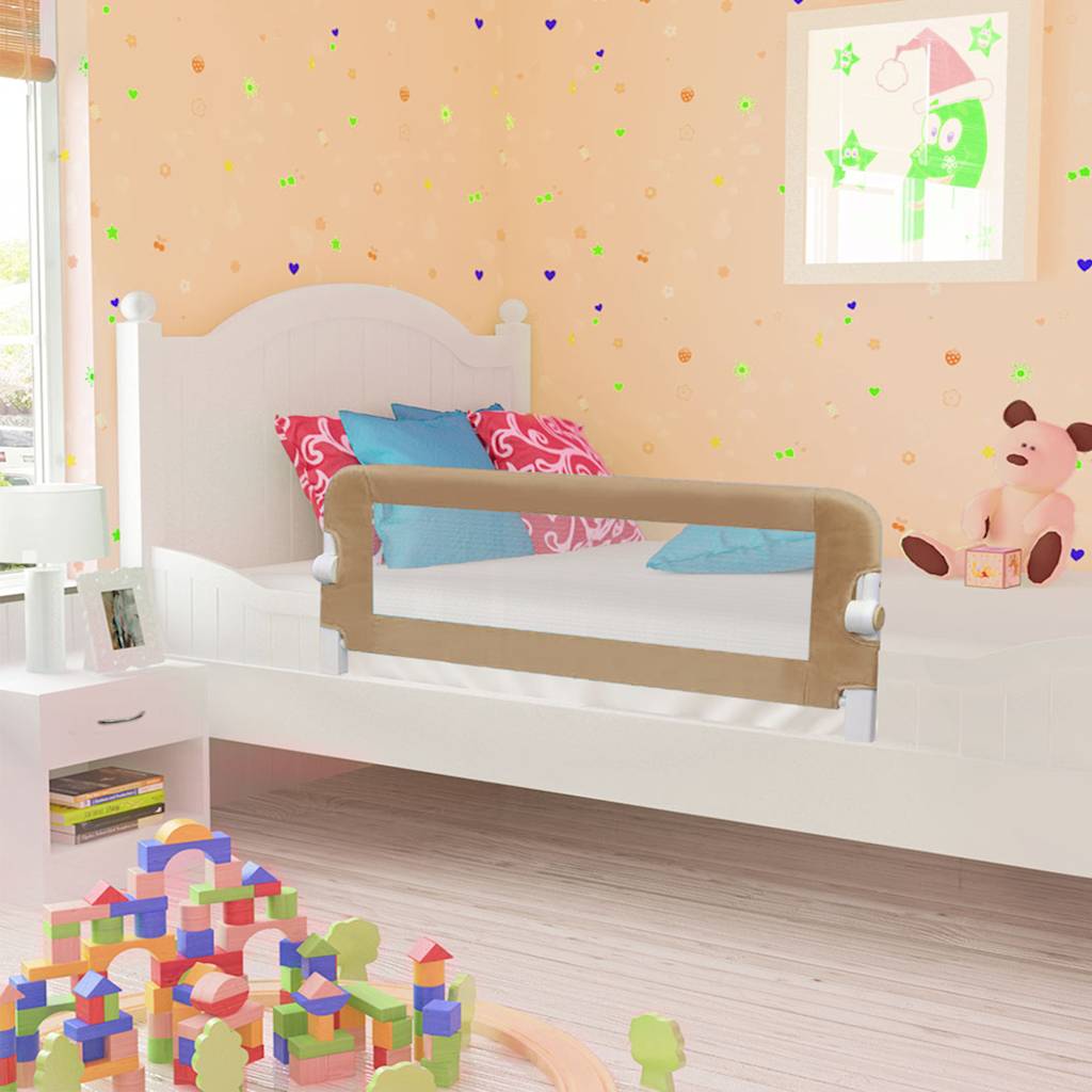 VIDAXL -BED -Diagramm Kleinkind 102x42 cm Polyester Taupe