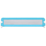 Vidaxl Bedhek Kleinkind 180x42 cm Polyesterblau