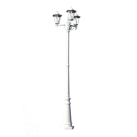 Vidaxl Garden Lant Kingston 3-Arms 215 cm Weiß
