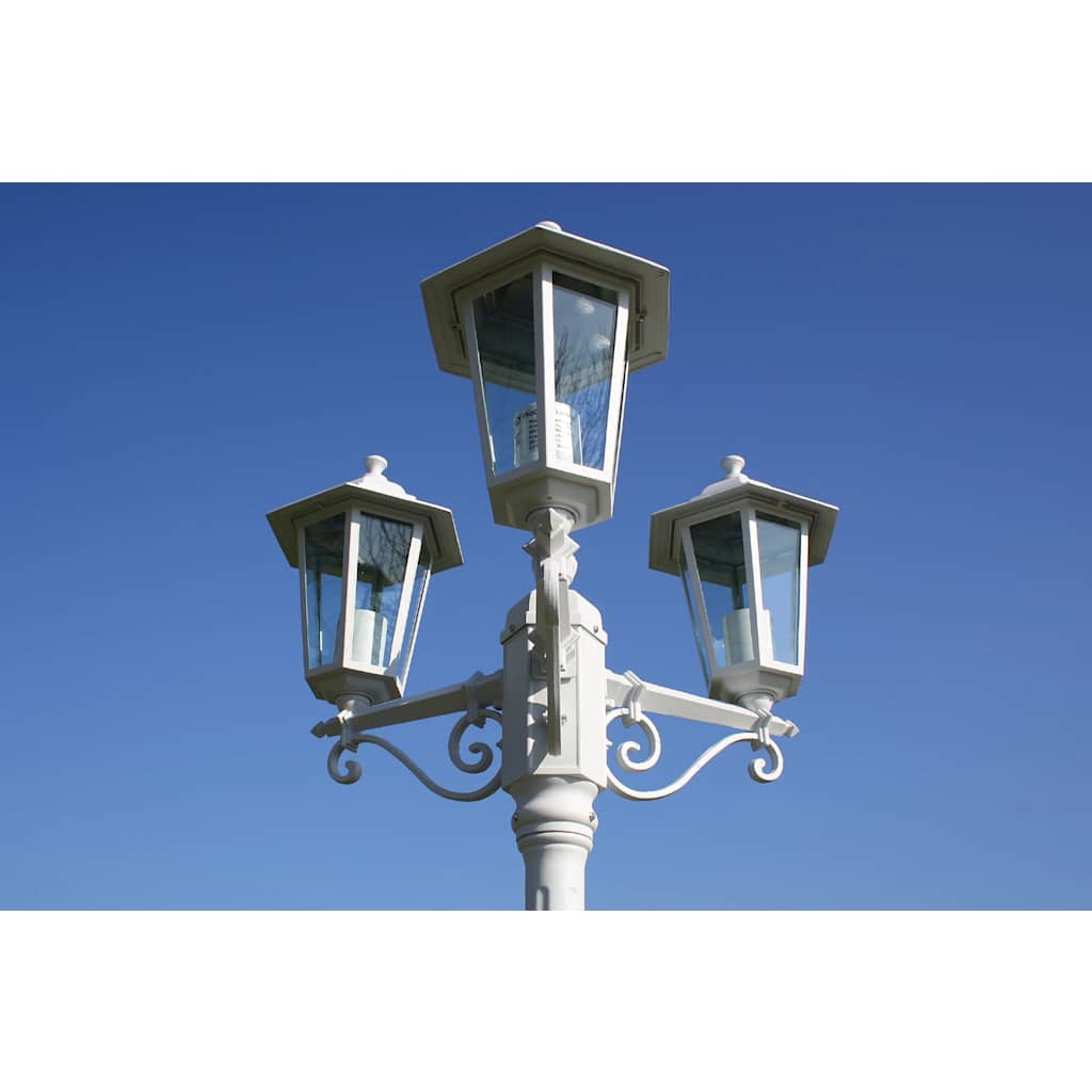 Vidaxl Garden Lant Kingston 3-Arms 215 cm Weiß