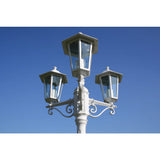 Vidaxl Garden Lant Kingston 3-Arms 215 cm Weiß