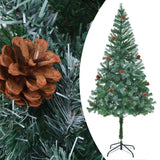 VIDAXL KUNSTKERSTBOOM mit Kiefernzapfen 180 cm