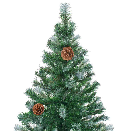VIDAXL KUNSTKERSTBOOM mit Kiefernzapfen 180 cm
