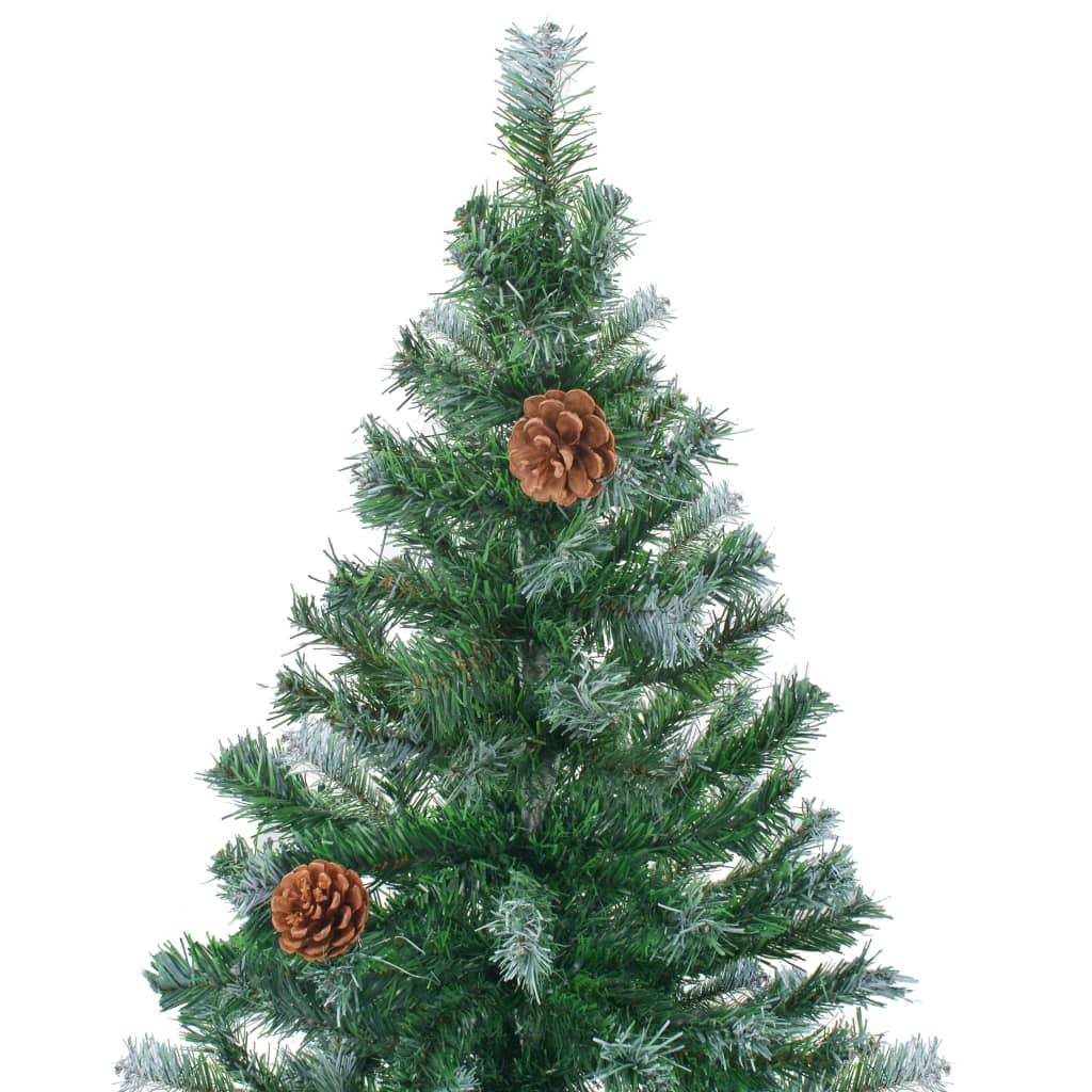 VIDAXL KUNSTKERSTBOOM mit Kiefernzapfen 210 cm