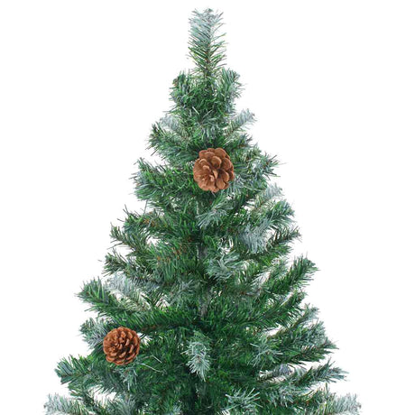 VIDAXL KUNSTKERSTBOOM mit Kiefernzapfen 210 cm