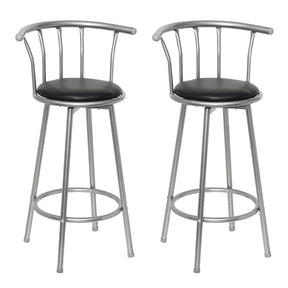 Vidaxl barstoelen 2 st kunstleer zwart