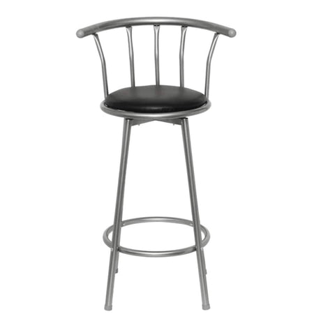Vidaxl barstoelen 2 st kunstleer zwart