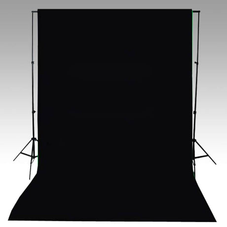 VIDAXL -Hintergrund ohne Standard 600x300 cm Baumwollschwarz
