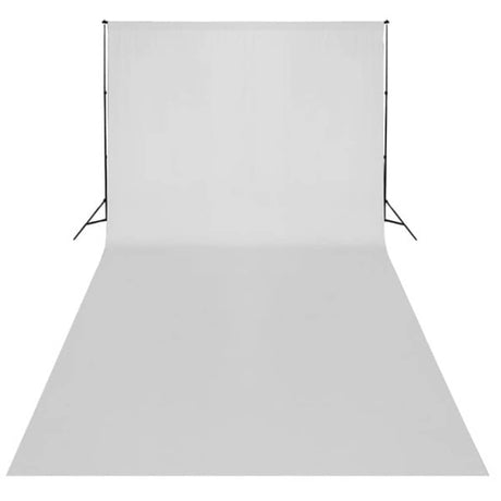 Vidaxx Hintergrund ohne Ständer 600x300 cm Baumwolle weiß