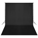 VIDAXL -Hintergrundsystem 300x300 cm schwarz