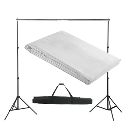 Vidaxx Hintergrundsystem 300x300 cm weiß
