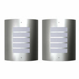 Vidaxl buitenlamp rvs falerna 2 st