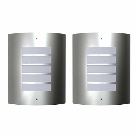 Vidaxl buitenlamp rvs falerna 2 st