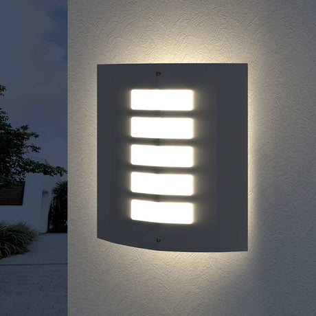 Vidaxl buitenlamp rvs falerna 2 st