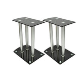 Vidaxl Lautsprecher Standard Vokal -Set von 2 schwarzem Glas