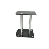 Vidaxl Lautsprecher Standard Vokal -Set von 2 schwarzem Glas