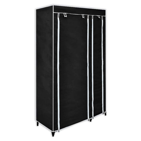 Vidaxl kledingkast opvouwbaar 110x45x175 cm zwart