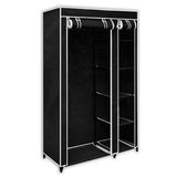Vidaxl kledingkast opvouwbaar 110x45x175 cm zwart