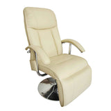 Vidaxl massagestoel kunstleer crèmewit